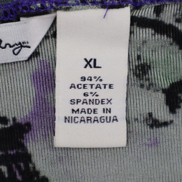 French Laundry Shirt Womens XL Purple Printed Boat Neck Sleeveless Tank Top - Picture 3 of 15